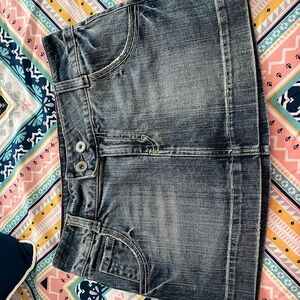 American Eagle Blue Denim Mini Skirt